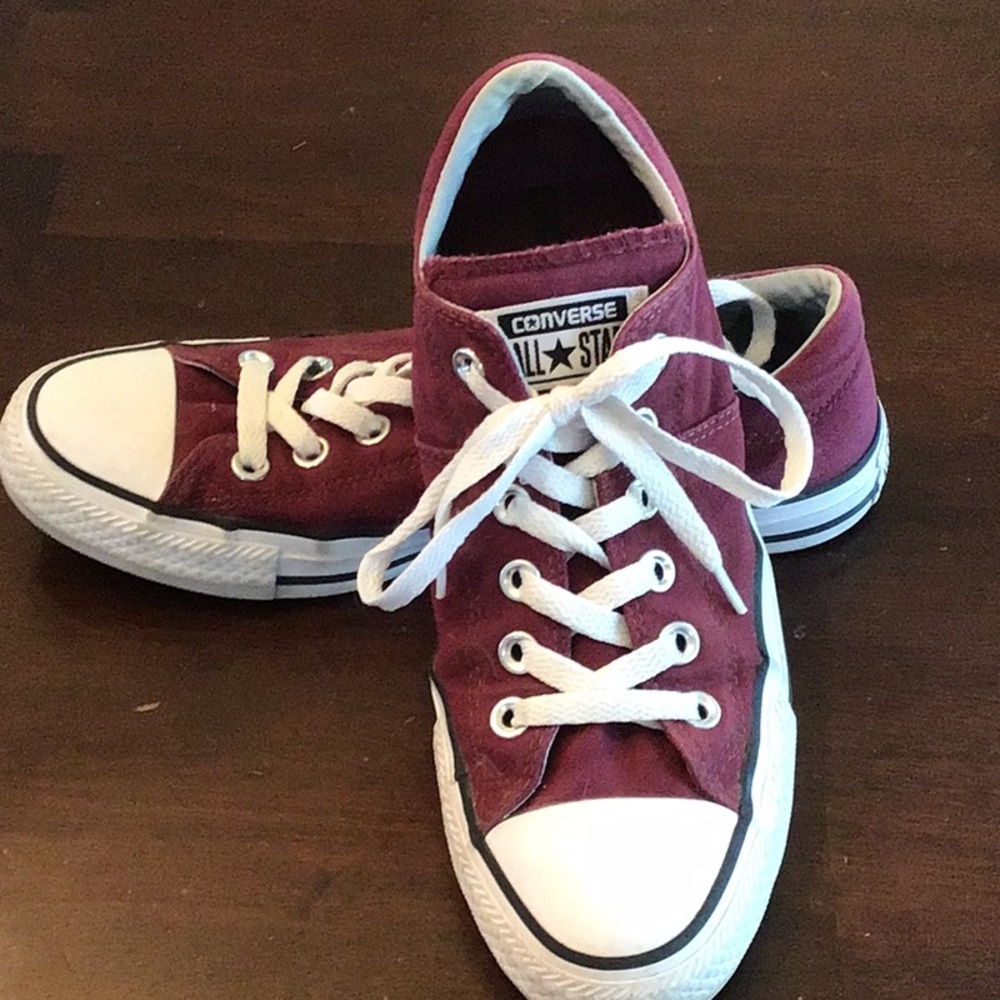 Converse Maroon Canvas Sneakers